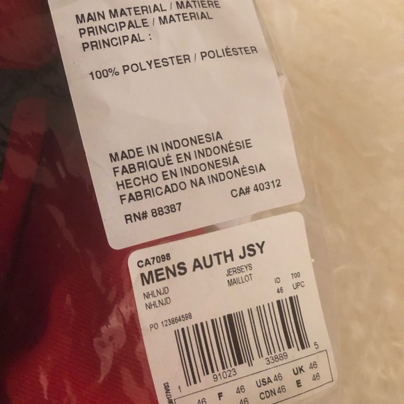 SOLD!Auth. Adidas New Jersey Devils Home Jers SZ S - Picture 13 of 13